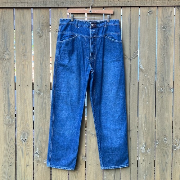 Marithé François Girbaud Medium Wash Relaxed Denim Jeans Men’s Size 36 X 32